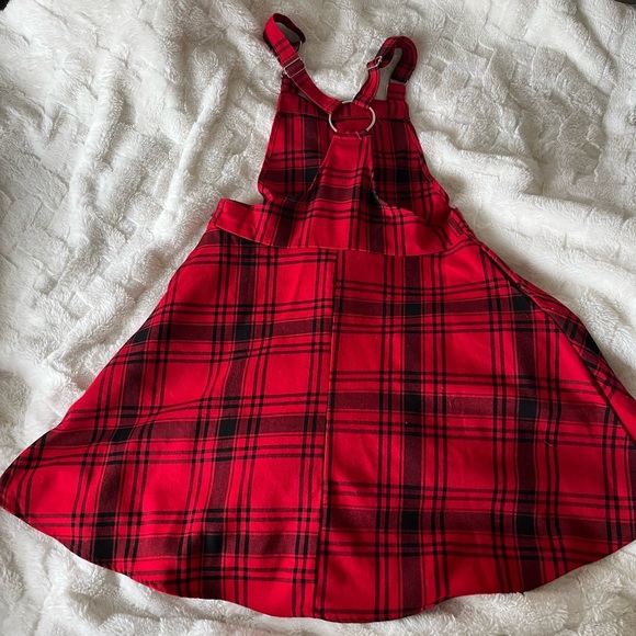 🔥Hot Topic Hex Girls XS dress women or kids! Cute Red Plaid Dress - Picture 2 of 3